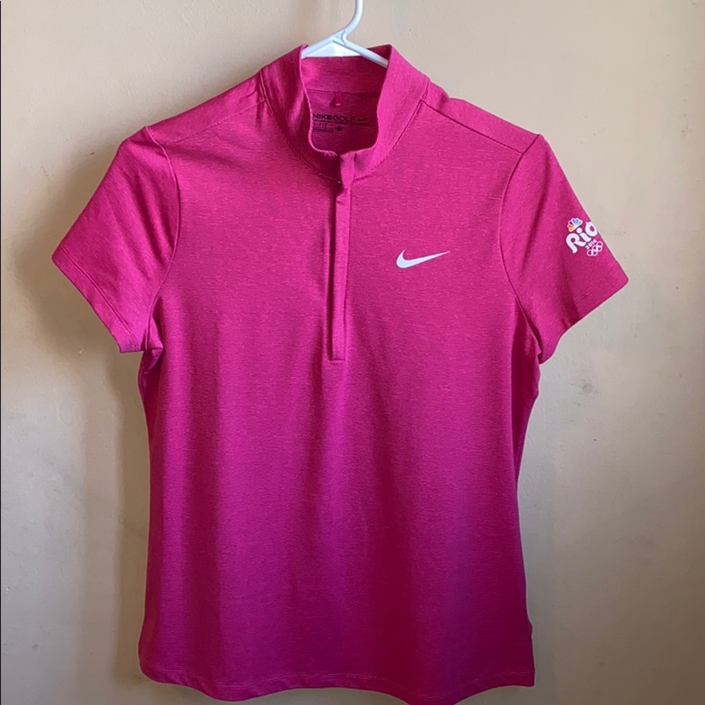 Pink Nike golf shirt